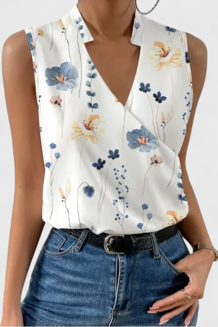 Yariela | Top Suave de Verano con Escote en V