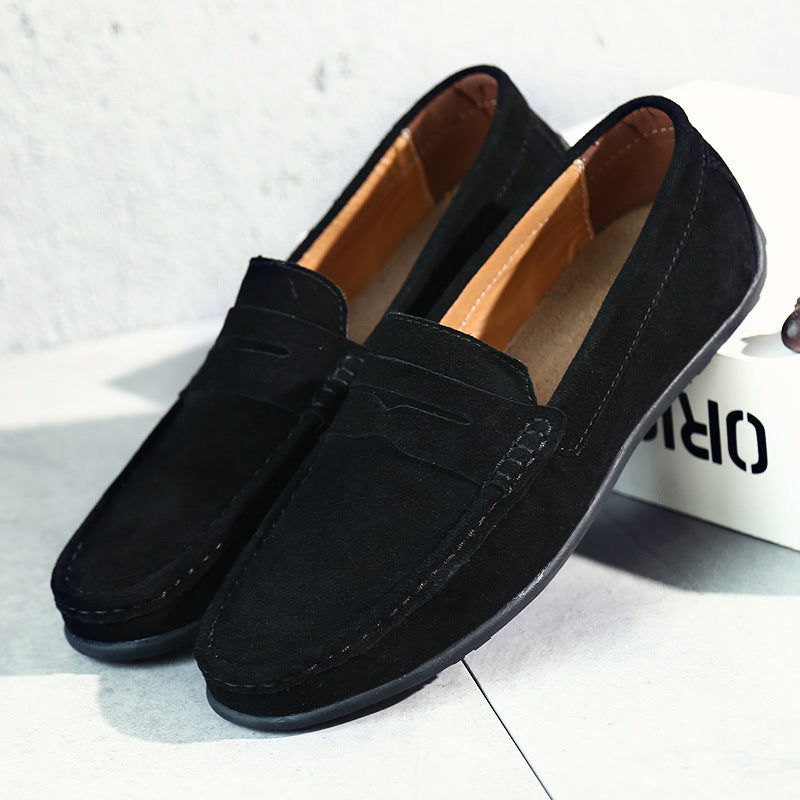 Mocasines retro de ante para hombre