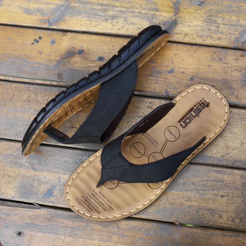 Sandalias de piel para hombre