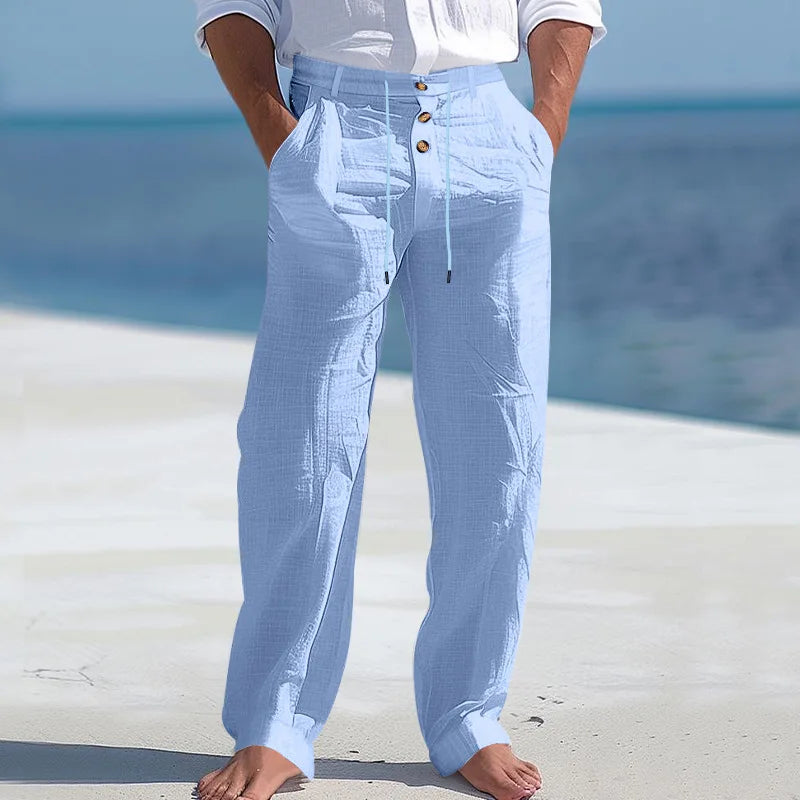 Pantalones de verano de lino