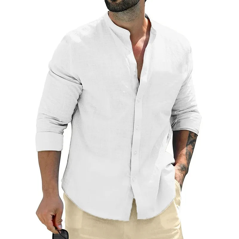 Camisa de lino para hombre
