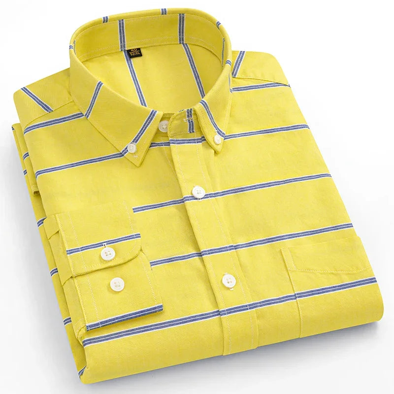 Givalli - Camisa Oxford de algodón