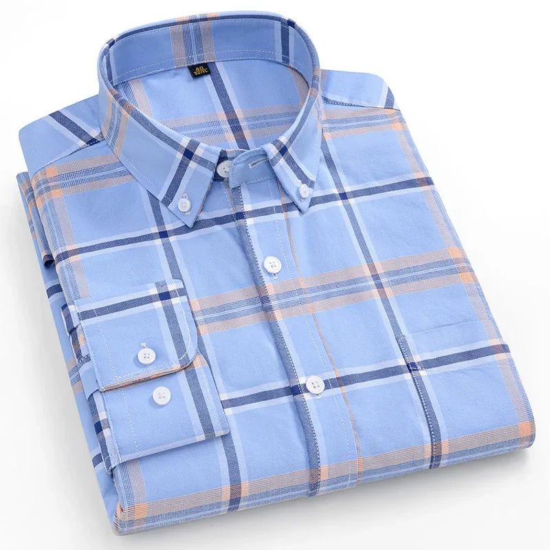 Givalli - Camisa Oxford de algodón