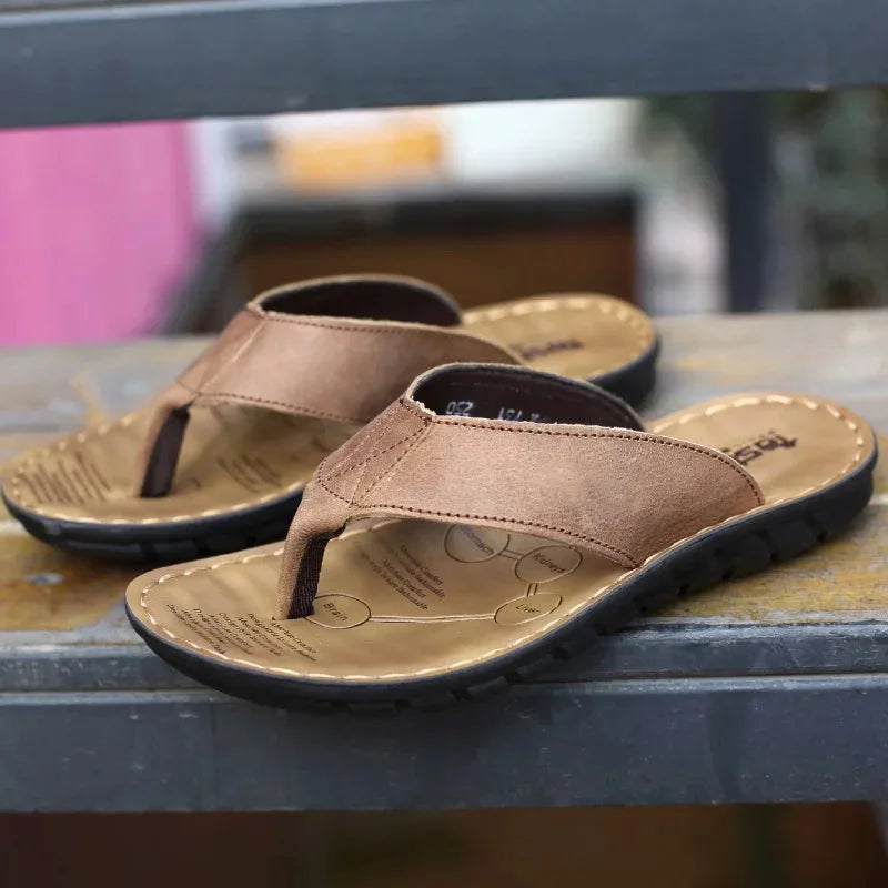 Sandalias de piel para hombre
