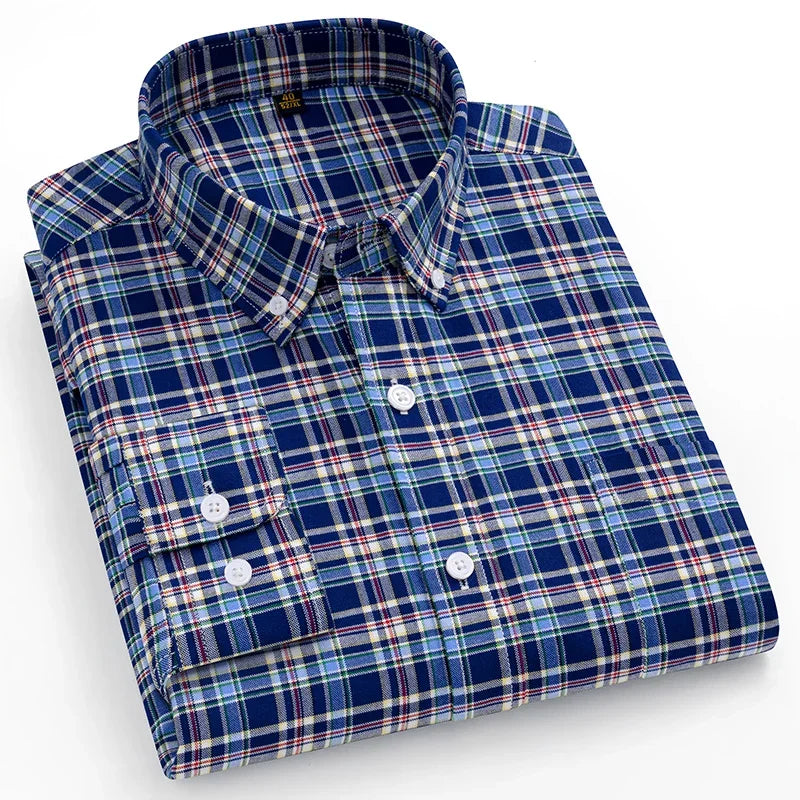 Givalli - Camisa Oxford de algodón
