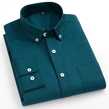 Givalli - Camisa Oxford de algodón