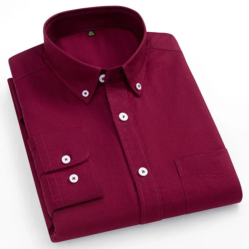 Givalli - Camisa Oxford de algodón