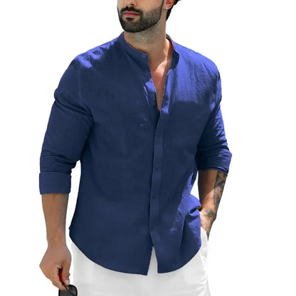 Camisa casual de lino