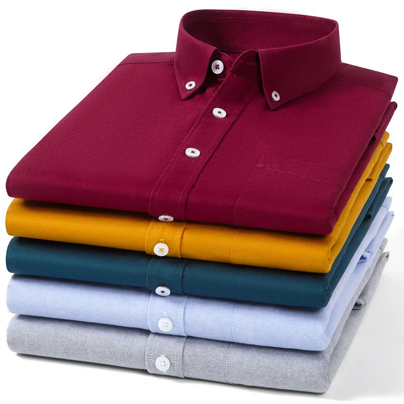 Givalli - Camisa Oxford de algodón