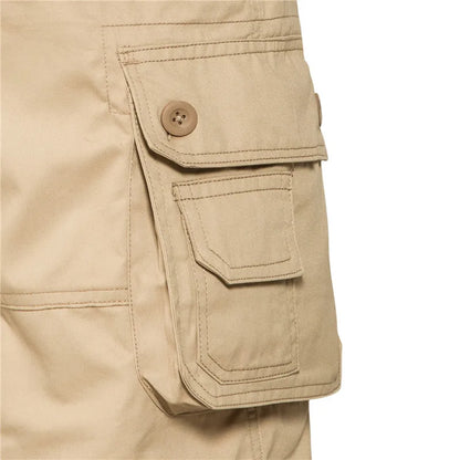 Pantalones cortos multibolsillos para hombre