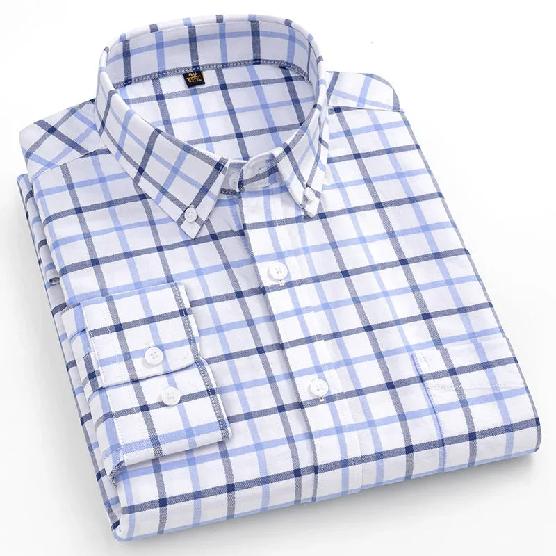 Givalli - Camisa Oxford de algodón