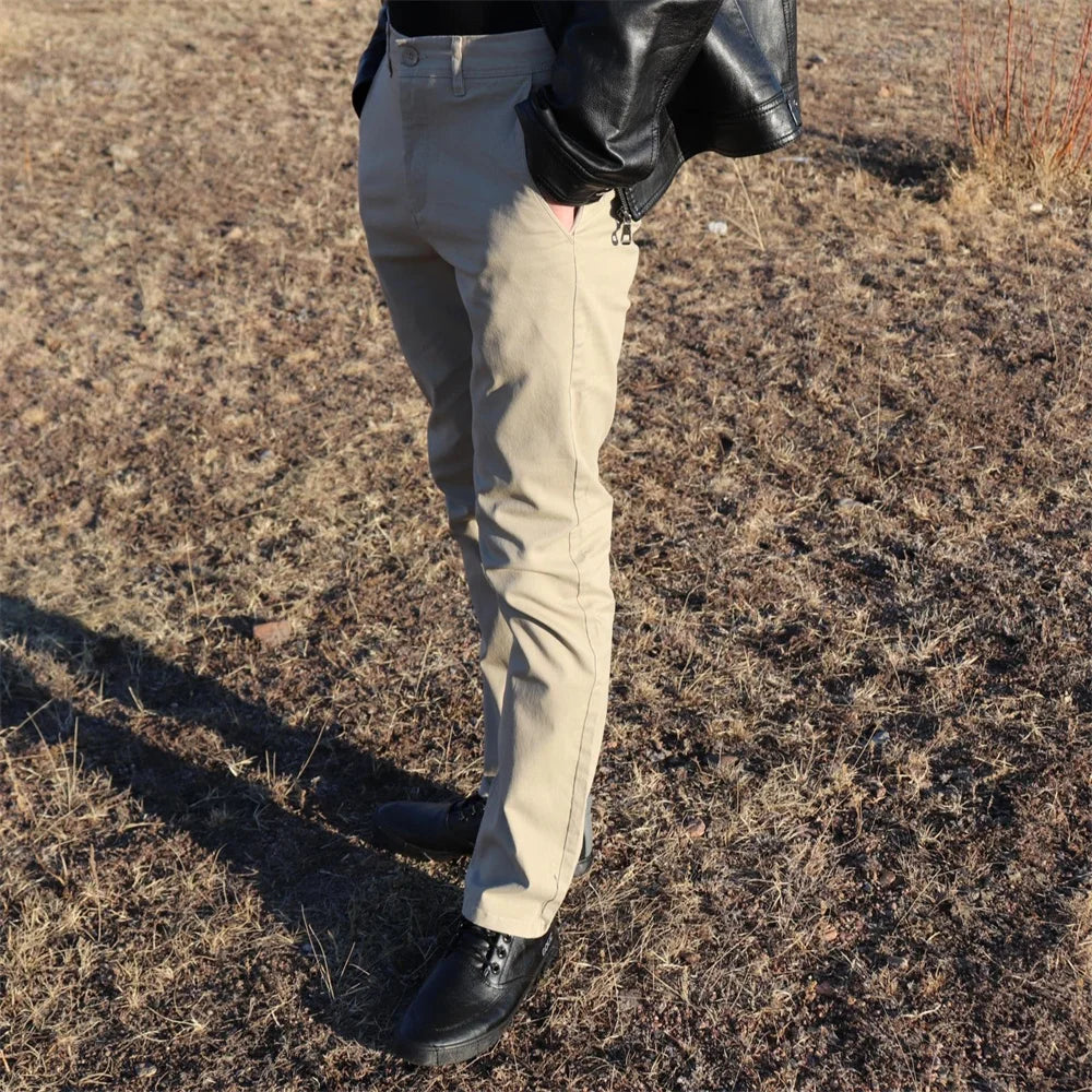 Pantalones informales de algodón