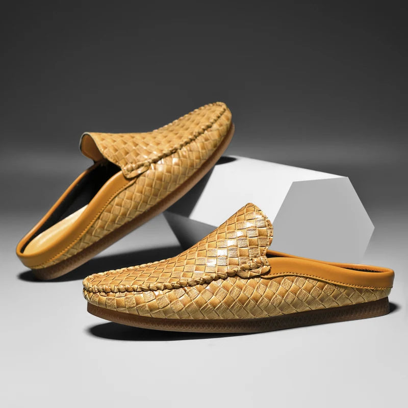 Elegantes sandalias de piel