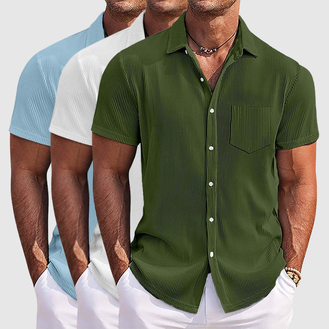 Elegante camisa de rayas para el verano
