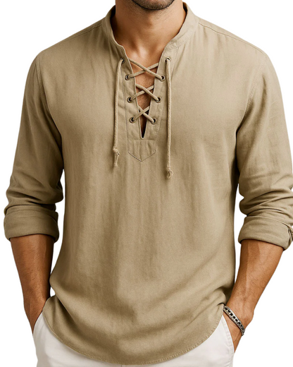 Elegante camisa de playa