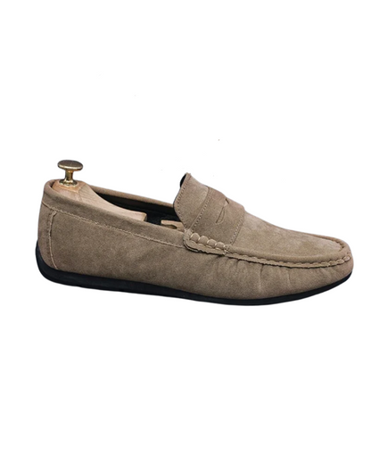 Mocasines ligeros de ante para hombre