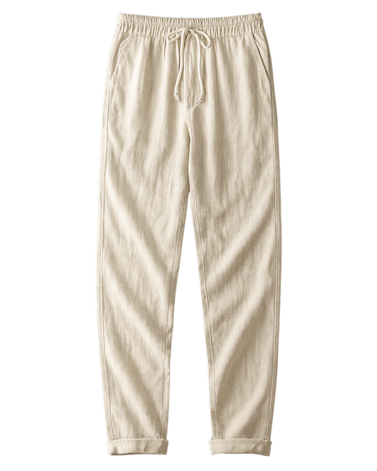 Elegantes pantalones de lino