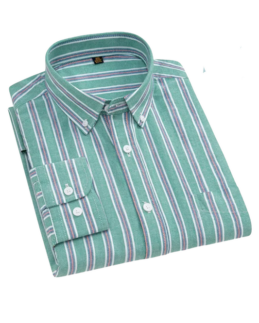 Givalli - Camisa Oxford de algodón