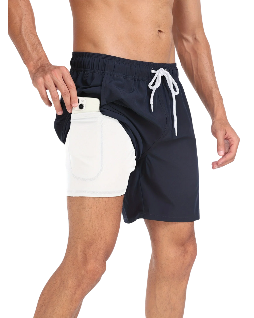 Shorts de baño con bolsillos