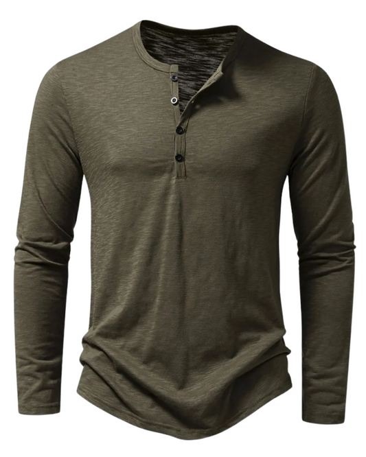 Polo de algodón de manga larga