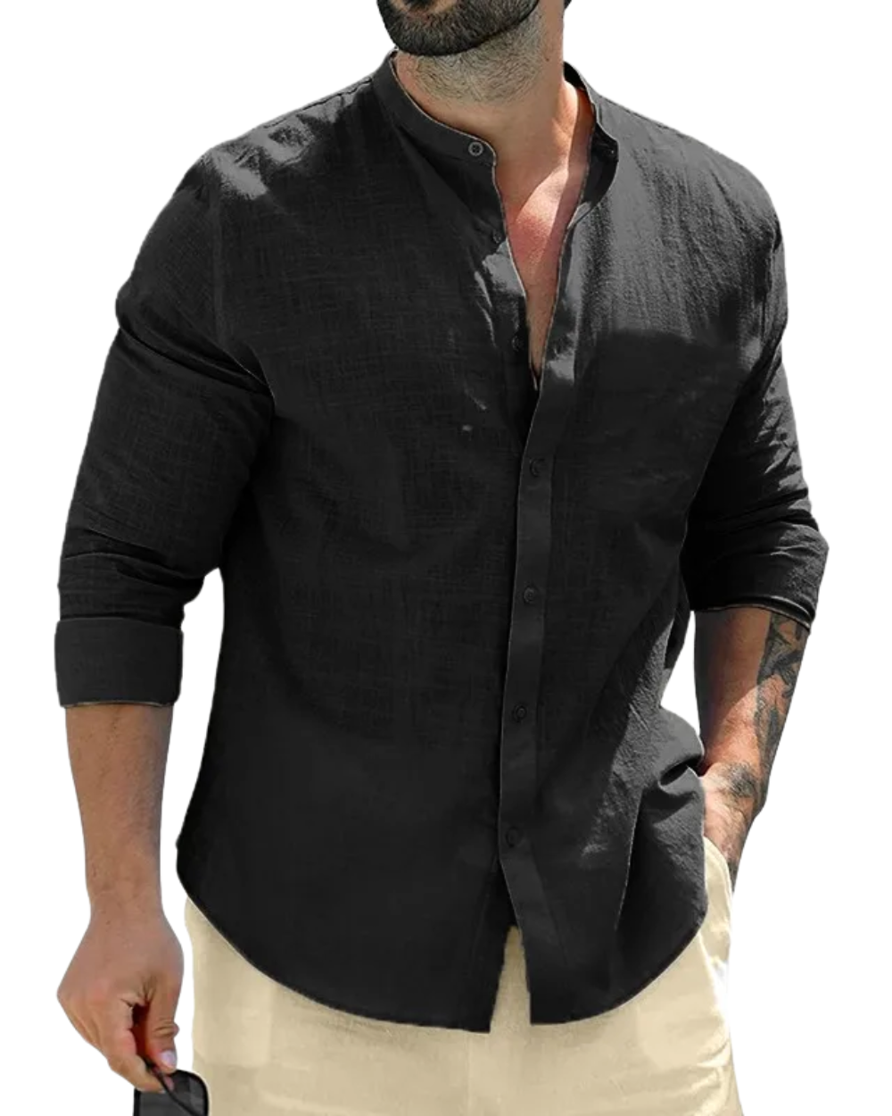 Camisa de lino para hombre