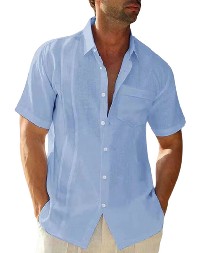 Elegante camisa de verano de lino