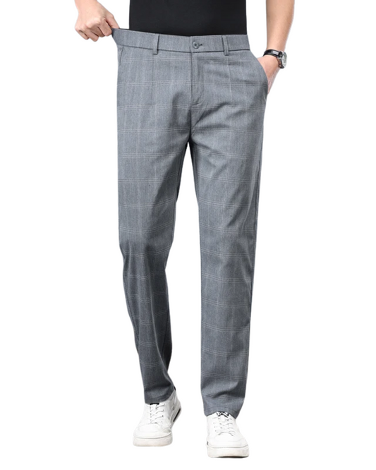 Pantalones elásticos a cuadros