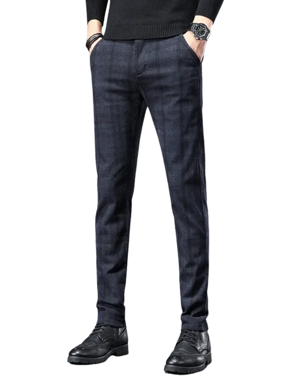 Pantalones informales a cuadros