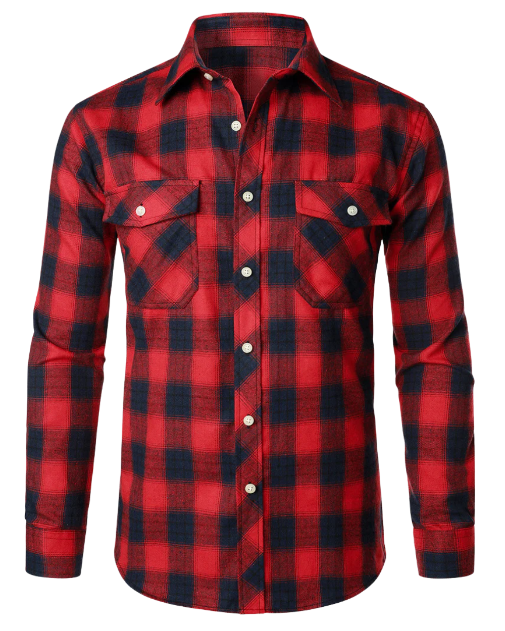 Elegante camisa de cuadros