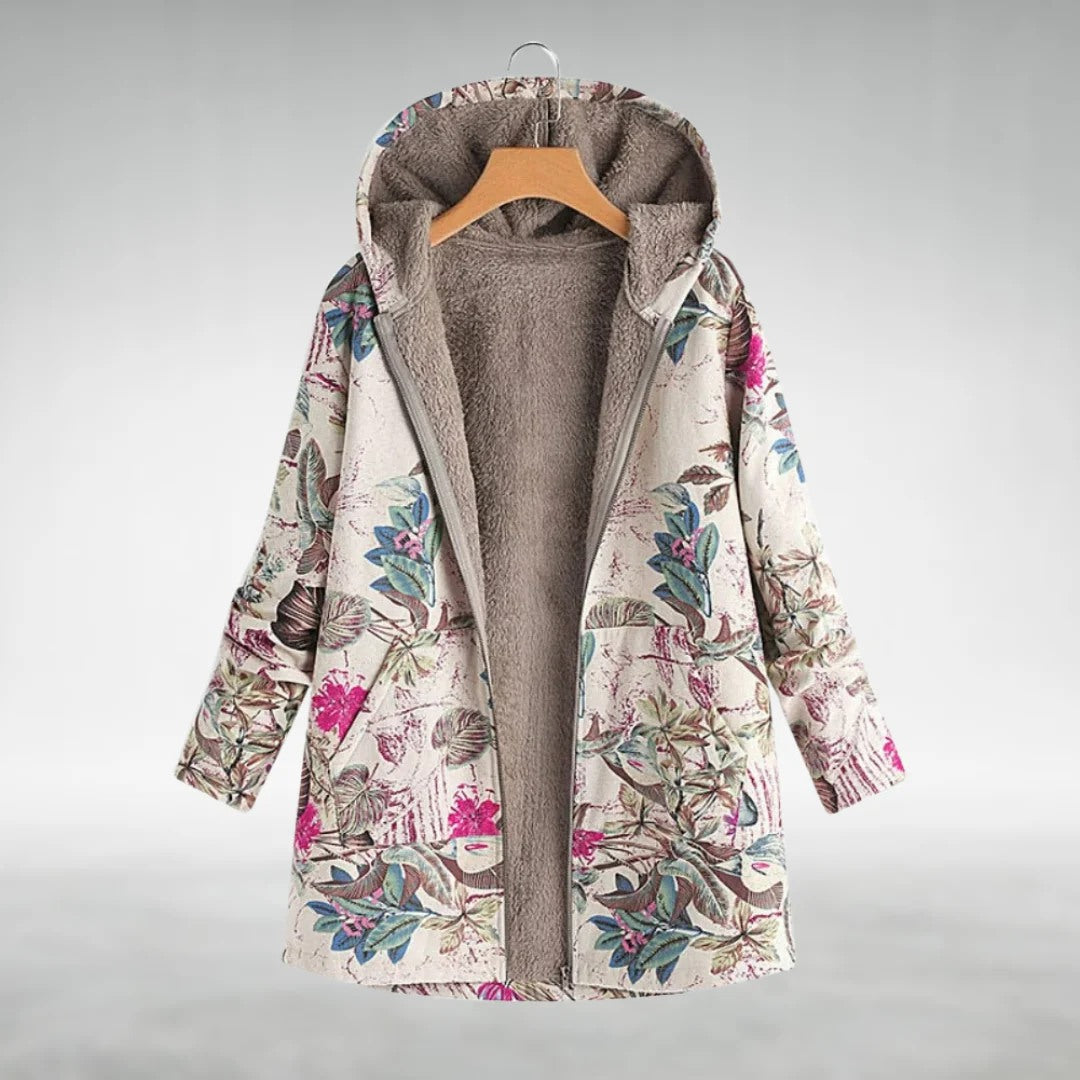 Fleural™ – Elegante chaqueta polar con estampado floral