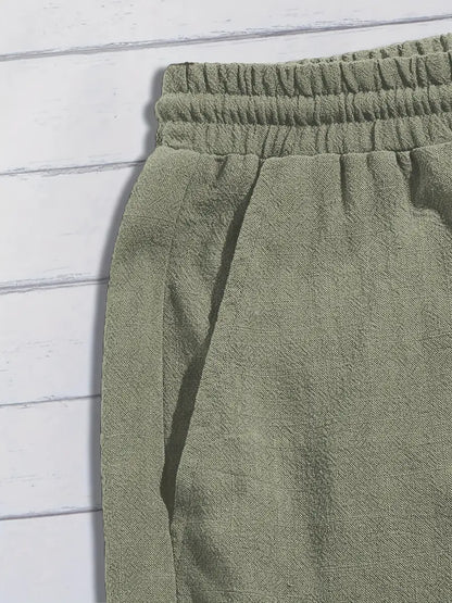 Pantalones cortos de lino