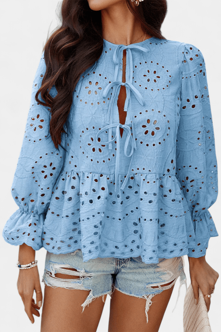 product_naCamila | Top Bohemio de Encaje con Corte Fluidome - Celia Brava