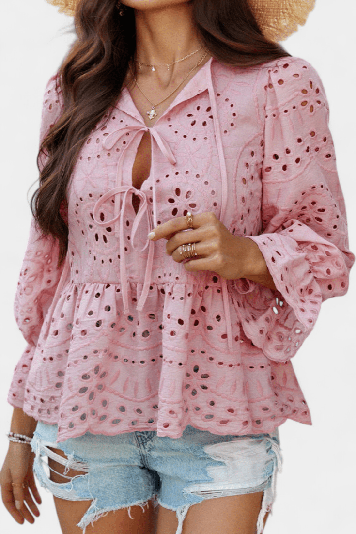 product_naCamila | Top Bohemio de Encaje con Corte Fluidome - Celia Brava