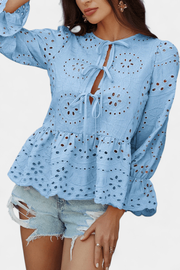 product_naCamila | Top Bohemio de Encaje con Corte Fluidome - Celia Brava