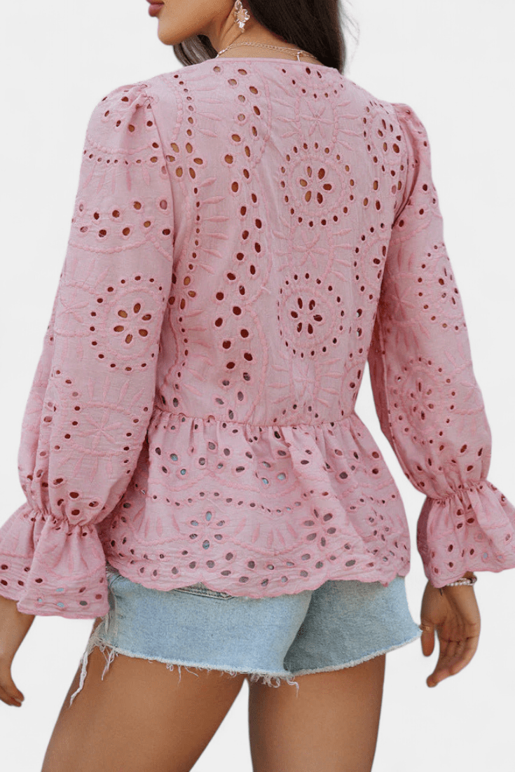 product_naCamila | Top Bohemio de Encaje con Corte Fluidome - Celia Brava