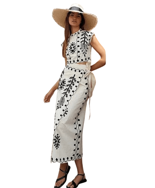 product_naCamilla | Conjunto estampado Top y Faldame - Celia Brava