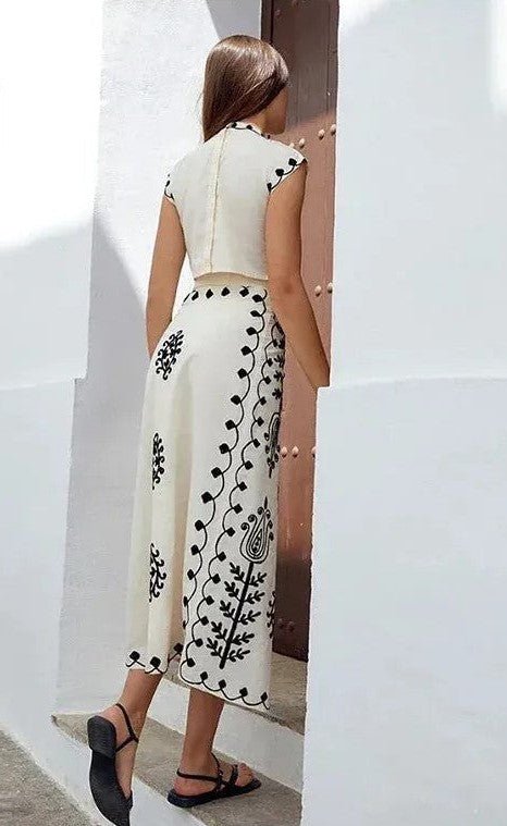 product_naCamilla | Conjunto estampado Top y Faldame - Celia Brava