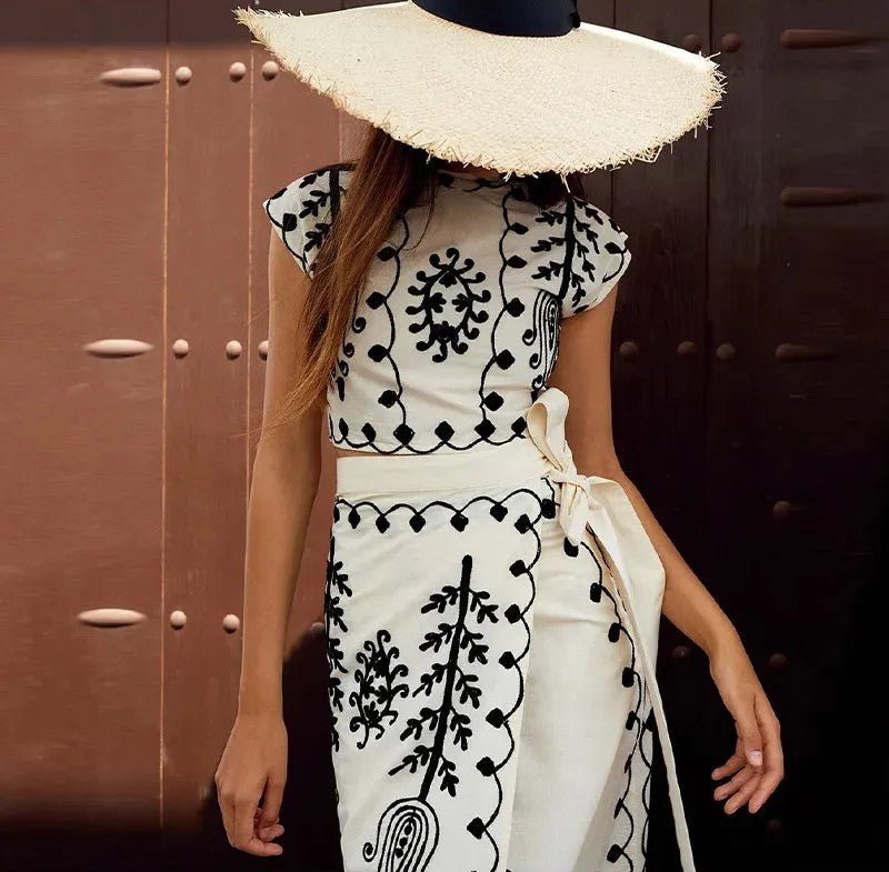 product_naCamilla | Conjunto estampado Top y Faldame - Celia Brava