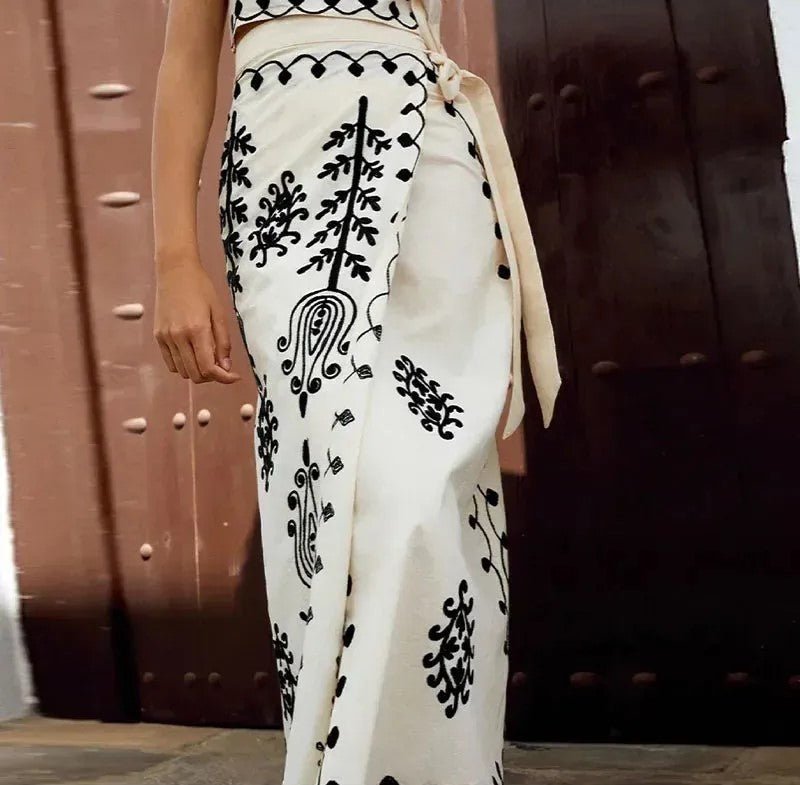 product_naCamilla | Conjunto estampado Top y Faldame - Celia Brava