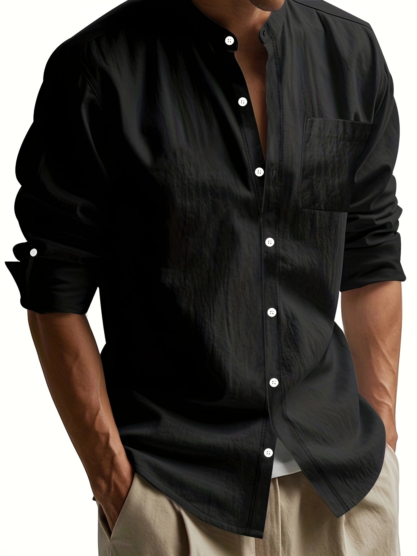 Elegante camisa de lino