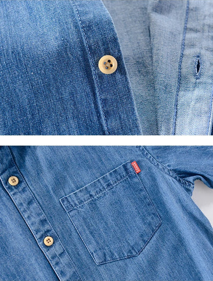 Camisa vaquera de manga corta