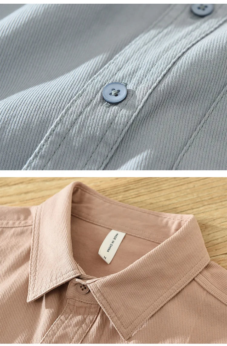 Camisa de algodón de manga corta