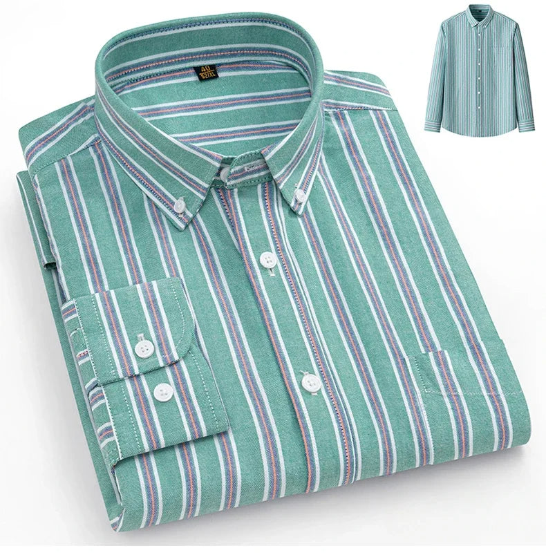Givalli - Camisa Oxford de algodón