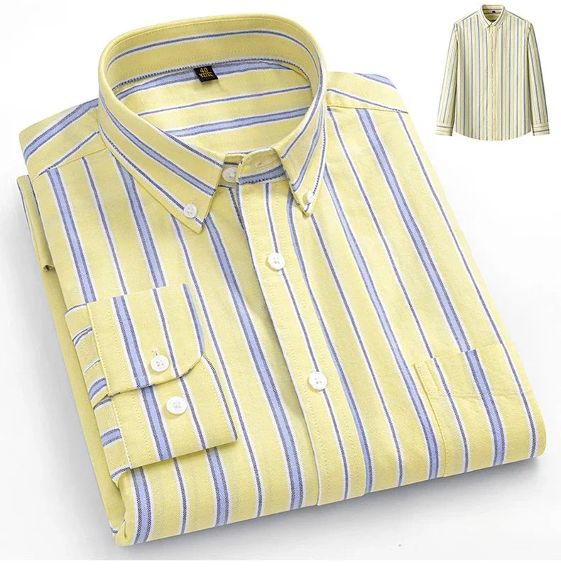 Givalli - Camisa Oxford de algodón