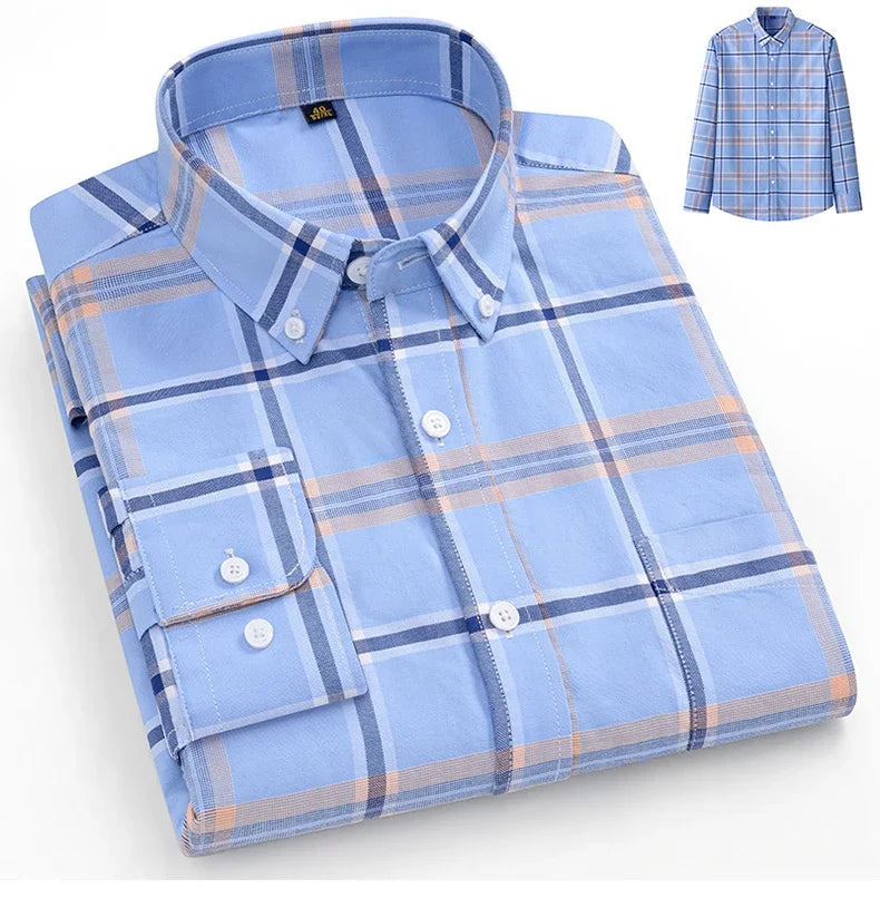 Givalli - Camisa Oxford de algodón