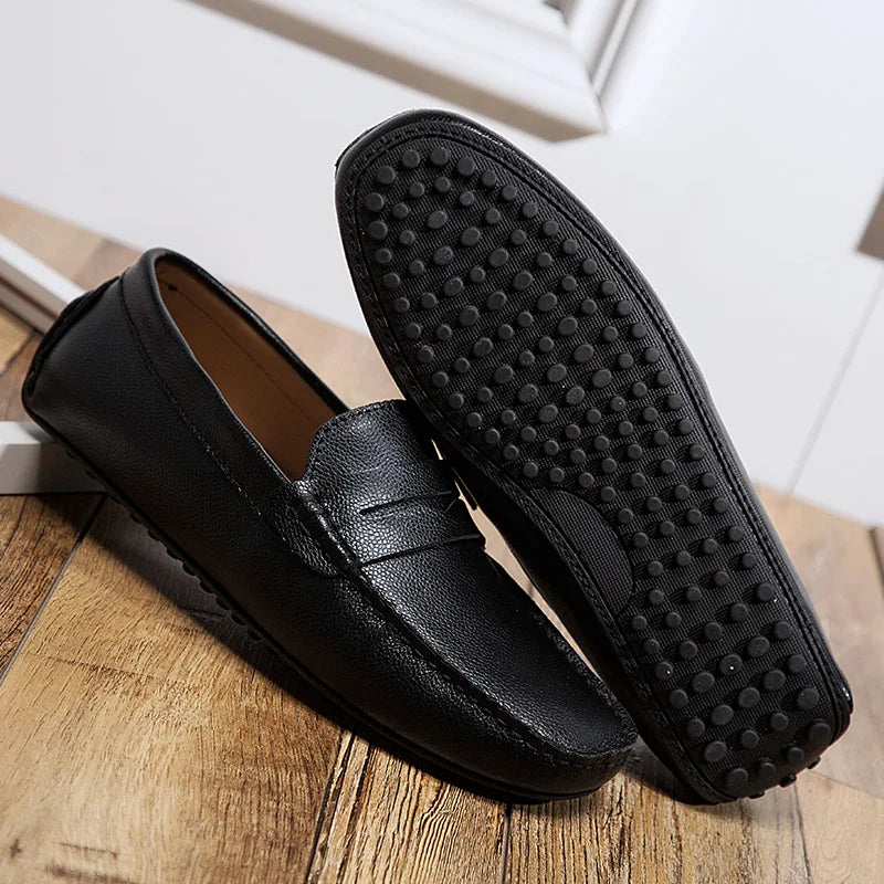 Mocasines casuales de piel para el verano