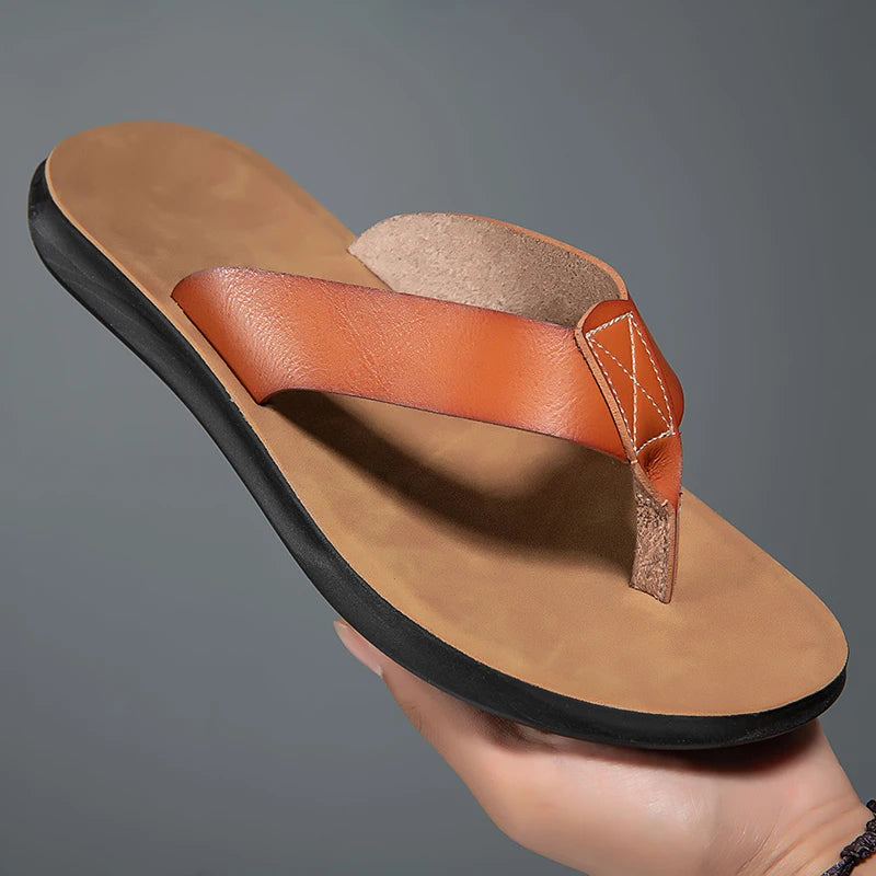 Sandalias casuales de piel