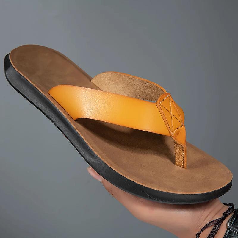 Sandalias casuales de piel