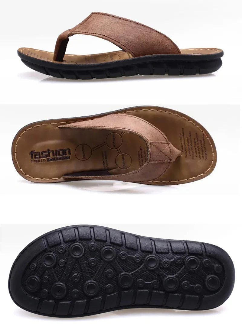 Sandalias de piel para hombre