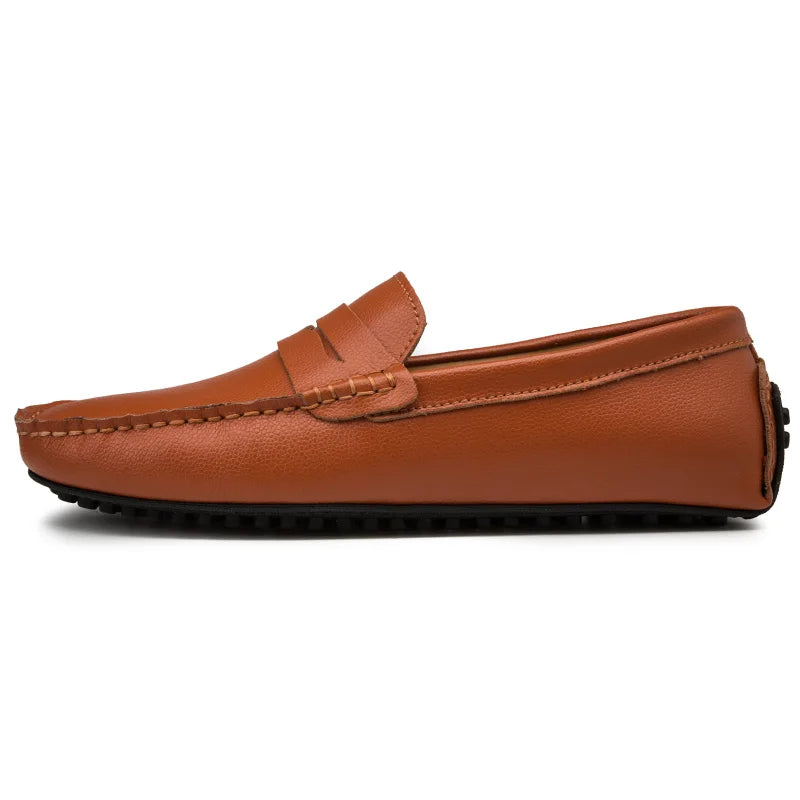 Mocasines casuales de piel para el verano